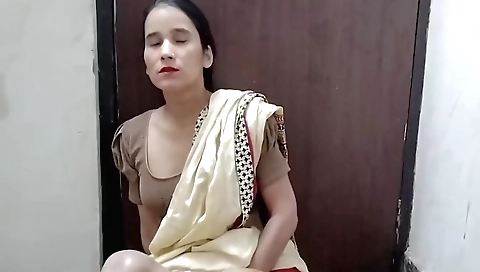 Indian chick is getting fucked on a solo porn video