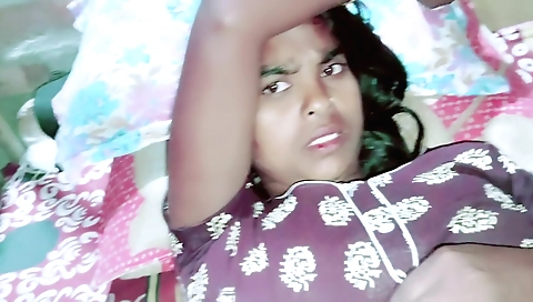 Indian girl with a small booty fucks a big cock in a 18+ video