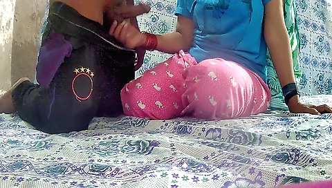 Indian brunette has a hot sex with a big cock in the village