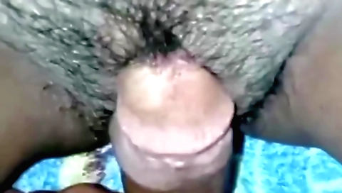 Indian teen gets her shaved ass as hairy as her pussy