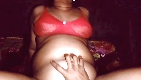 Indian housewife in stockings and stockings fucked