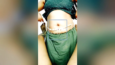 Indian girl is doing a hot handjob with the camera