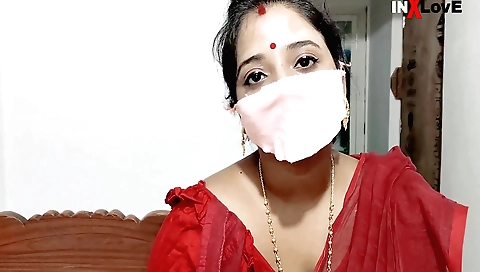 Indian girlfriend with big tits fucked in the bedroom