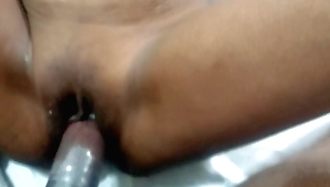 Big booty and hairy pussy brunette babe fucked in POV